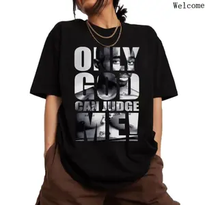 Summer T Shirts Only God Can Judge Me Tupac Shirt Tupac Graphic Tee Tupac Shakur 2Pac Shirt 90s Hip Hop Merch Rapper Legends T Shirt