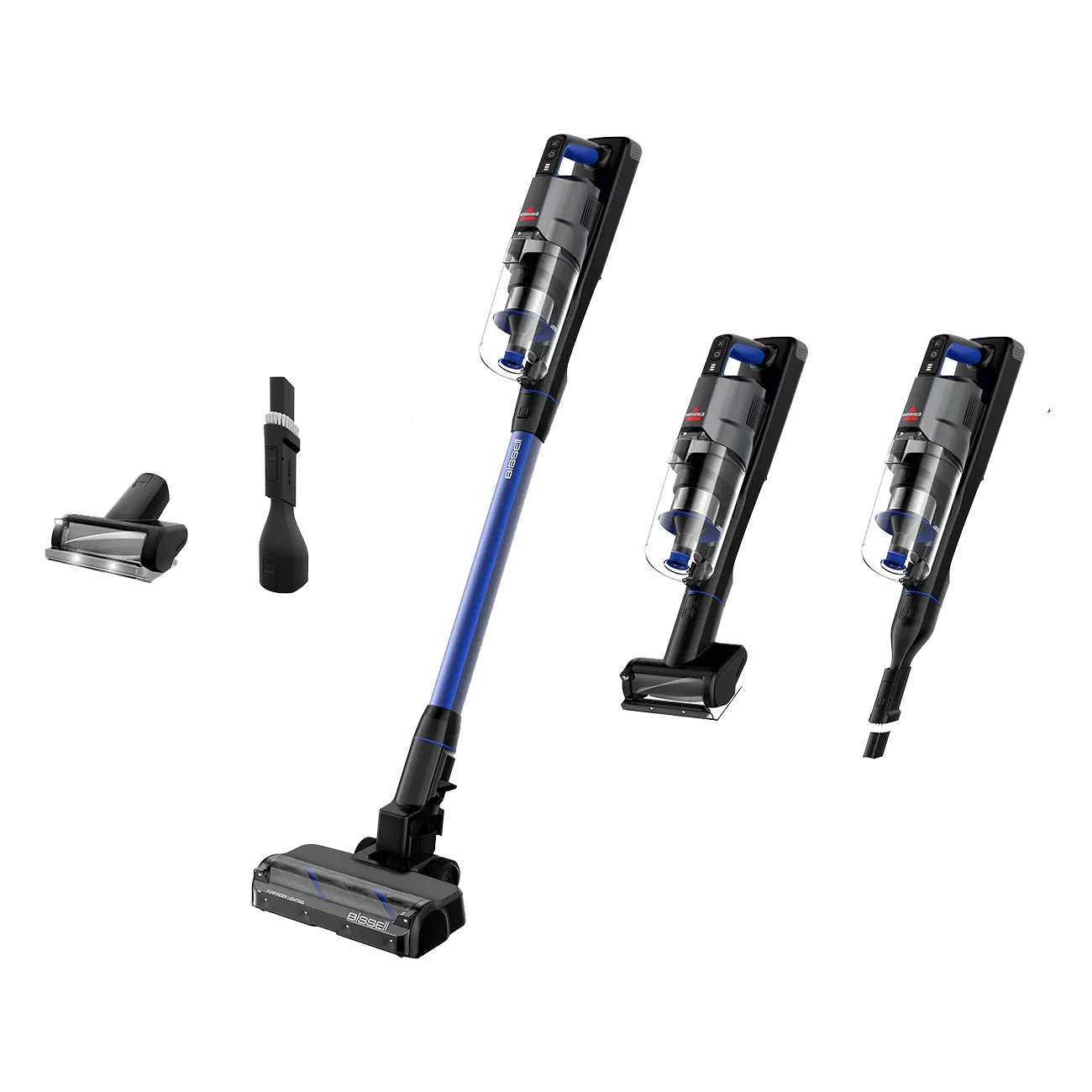 BISSELL® PowerClean® FurFinder™  Cordless Stick Vacuum with 200W Suction, Self-Standing Design, Removable Battery and Bright Headlights