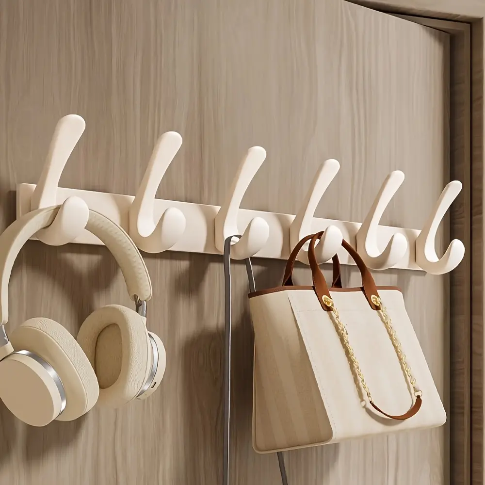Strong Adhesive Wall-Mounted Clothes Hook, Home Storage Hook, Wall Mounted Hanger, Door Back Hanging Rack, Entryway Hallway Bathroom Bedroom Organizer, Space Saver Organizer, Space-Saving Design Wall Mounted Storage, Adhesive Wall Hooks