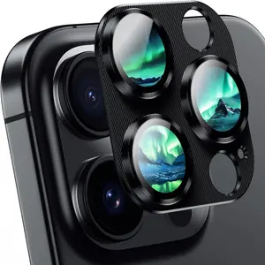 Ultra HD Tempered Glass Camera Lens Protector, 9h Hardness Scratch-Resistant, Compatible with iPhone 11/12/13/14/15/16 Series