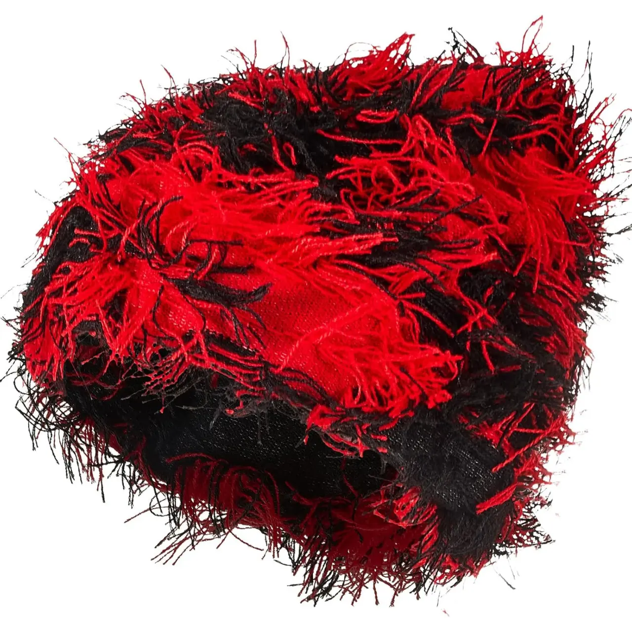 Distressed Knitted Beanie Fuzzy Winter Hats Thick Warm Y2k Beanie Snow Knit Cap Skull for Women Men Hand Wash Only Breathable Elastic Material Free Size