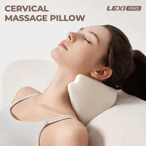 LEXI Cervical Massage Pillow Ergonomic Design With Scientific Zoning And Targeted Massage Nodes Simulates Hand Massage For Neck And Shoulder And Back Support Waterproof Stain Resistant And Washable For Daily Muscle Relaxation