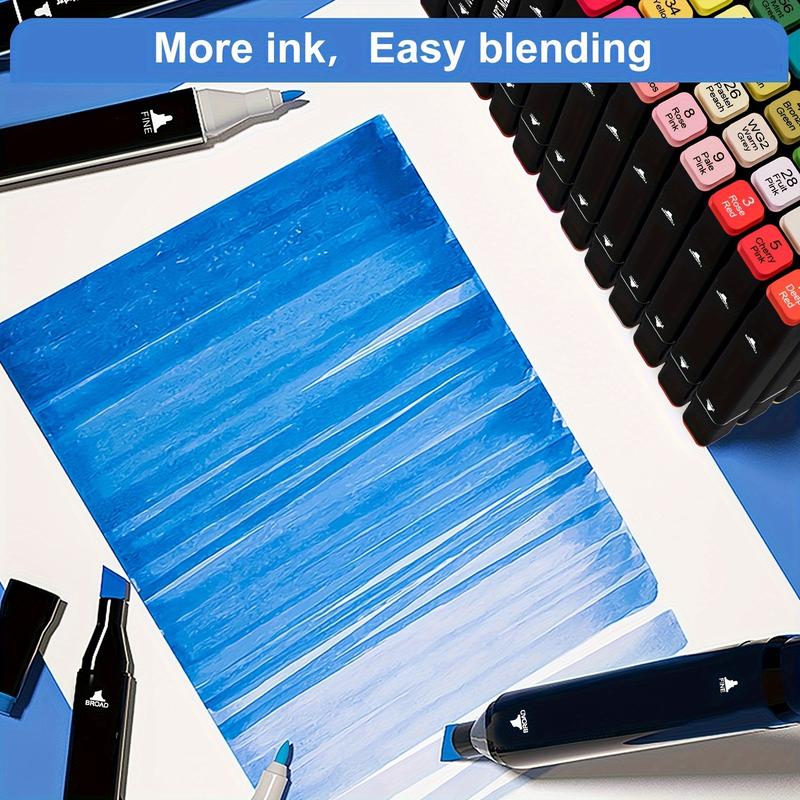 168pcs/ Colors Artist Markers Pens Set, Dual Tips Chisel & Fine Sketch Art Markers, Art Supplies Kit For Adult Coloring Book Color, Painting, Drawing, Blending And Sketching 168pcs/ Colors Artist Markers Pens Set, Dual Tips Chisel & Fine Sketch Art Markers, Art Supplies Kit For Adult Coloring Book Color, Painting, Drawing, Blending And Sketching