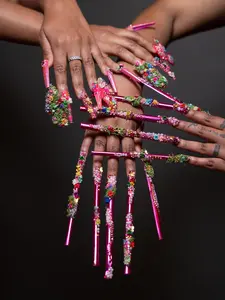 10 XL Press On Nails Glossy Easy Application Versatile for Everyday Wear and Special Events Pack of 10