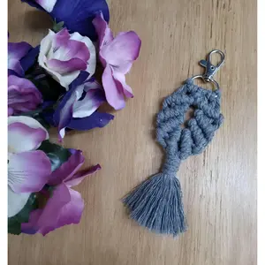 Unique Macrame Keychains, Macrame Lanyard Keychain, Handmade Macrame Keychains