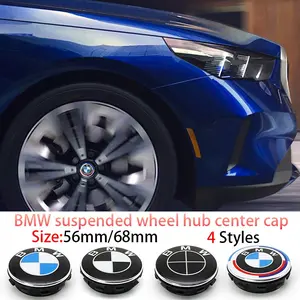 Bmw 56mm/68mm Floating HUB Center Cap Set, Dynamic Logo Design, Durable Scratch-Resistant, Car Tire Center Decoration, High-End Sport Exterior Accessories
