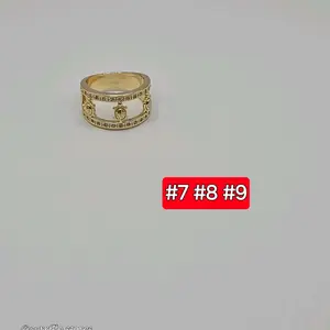 Ring with Turtles Fashion Design Gold-Plated Stone Accent Model #7 #8 #9 Jewelry Piece Durable Elegant