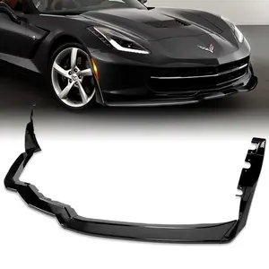 Stage 3-Style Front Bumper Lip Body Kit Spoiler Compatible with 2014 - 2019 Chevy Corvette C7 Bumper