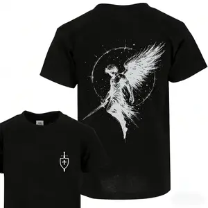 Saint Michael The Archangel T-Shirt – Archangel Michael x Flaming Sword & Scales of Justice Graphic Tee, Christian Religious Apparel, Faith-Based Gym Pump Cover, Bold Jesus Streetwear