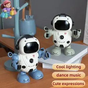 Interactive Musical Dancing Robot, Flexible Joints Electronic Toy with LED Eyes, Interactive Electronic Toy, Birthday Gift for Boys Girls