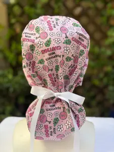 Approach with Caution Ponytail Scrub Cap