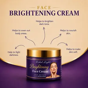 Rebel Light Skin Face Cream - Hydrating Nourishing Moisturizer with Deep Hydration Formula for Hyperpigmentation and Acne, Promotes Radiant Skin