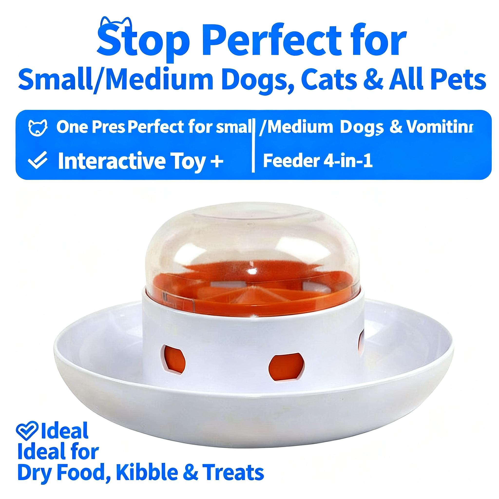 Interactive Puzzle Toy for Dogs EnrichmentPet Slow Feeder Dispenser for Dry Food andTreat Dispenser (All Breed Sizes)