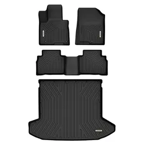 YITAMOTOR Floor Mats Fits for 2022-2025 Hyundai Tucson (NOT for Hybrid), Cargo with Standard Audio System Only, Custom Fit TPE All Weather Floor Mats & Trunk Mat