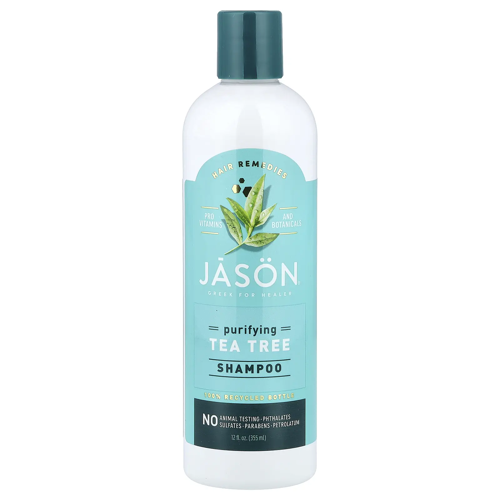 Jason Natural Hair Remedies, Purifying Tea Tree Shampoo, 12 fl oz (355 ml)