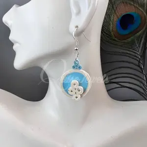 Solid Circle Quilling Earrings