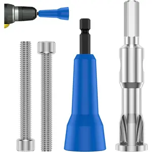 2Pcs Wire Stripping Twisting Tools for Drill Fast Electric and Hand Wire Stripper and Twister Wire Connector Socket Nut Twist Wire Tool Cable Twisting Tool w 1/4'' Chuck Stripping and Twist Wire