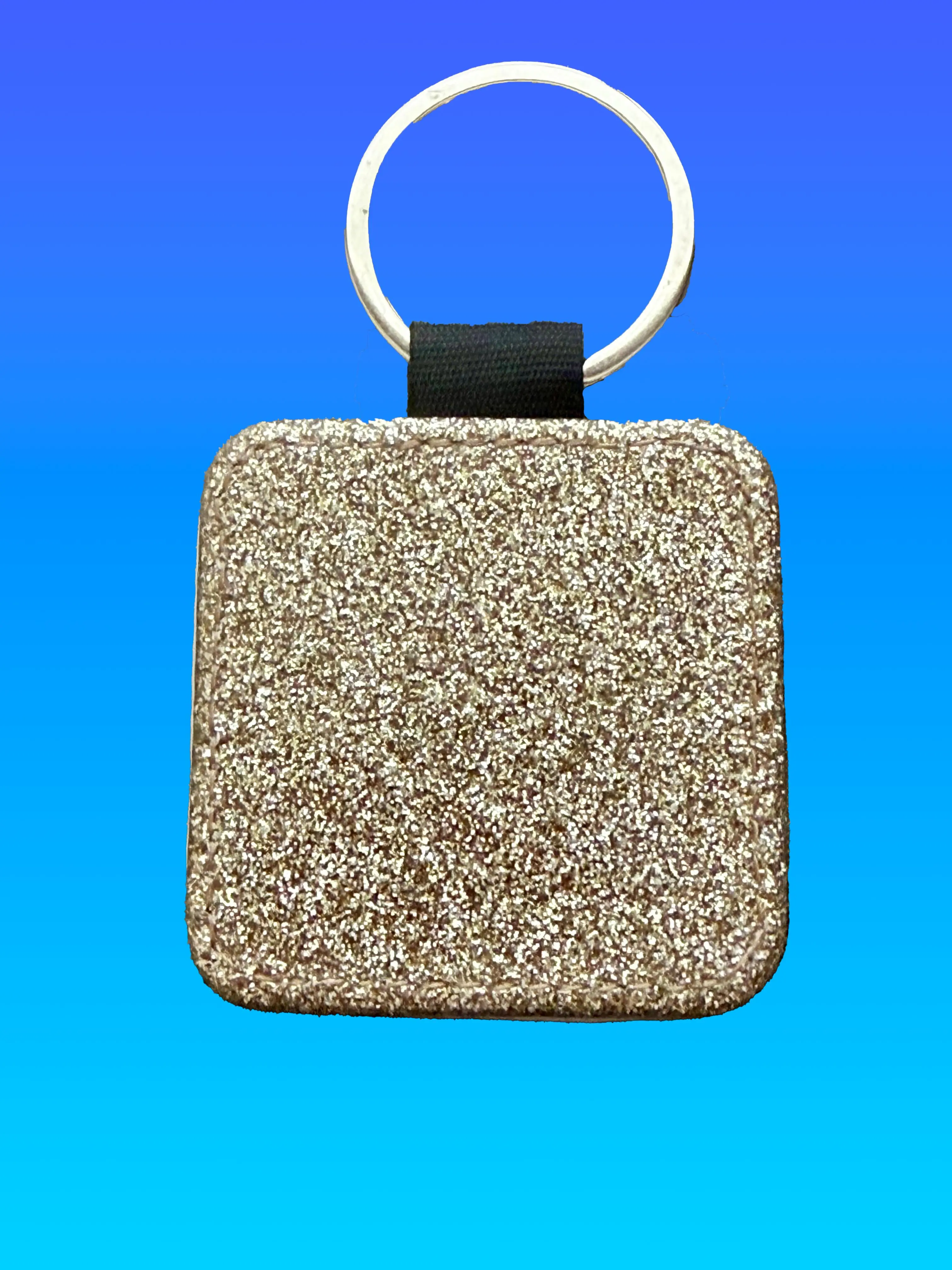 Square Leather Keychain