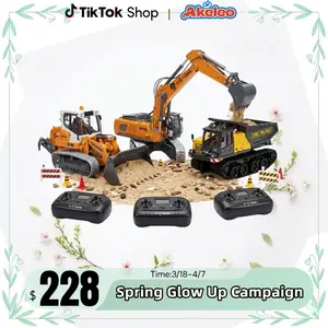 【Price Drop!】1/50 RC excavator engineering vehicle remote control, 2.4GHz remote control and large-capacity battery, birthday and Christmas gifts