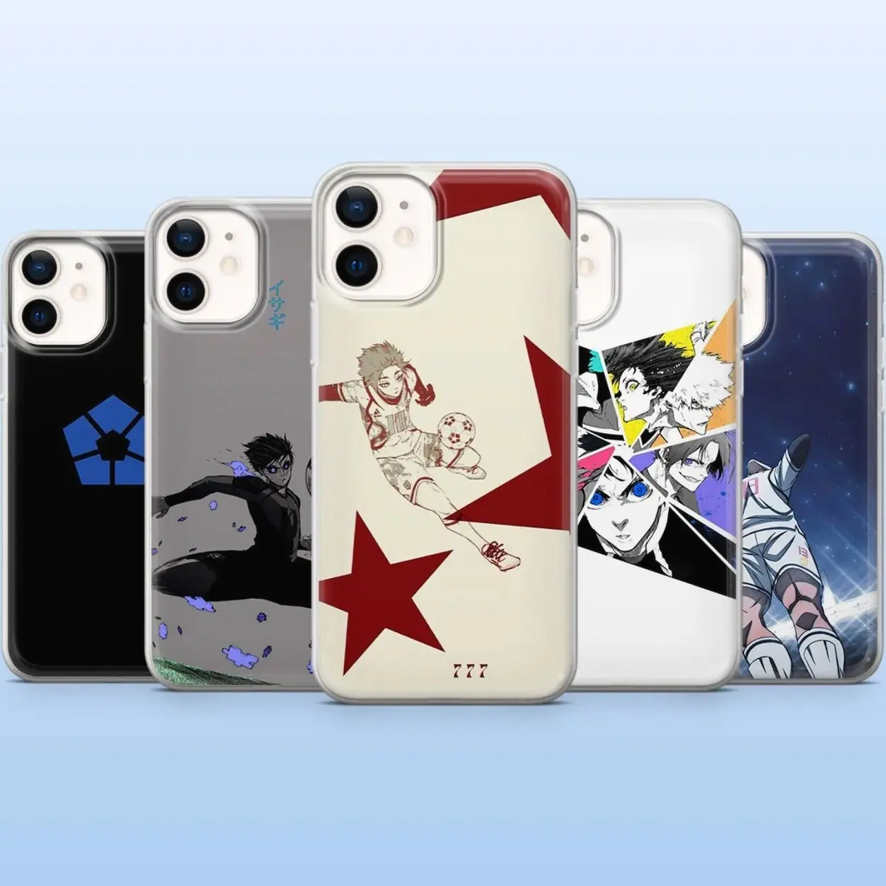 Blue Lock Soccer Anime Phone Case, Isagi Yoichi Nagi Kaiser Inspired Cover, for Iphone samsung, Gift for Anime Fans
