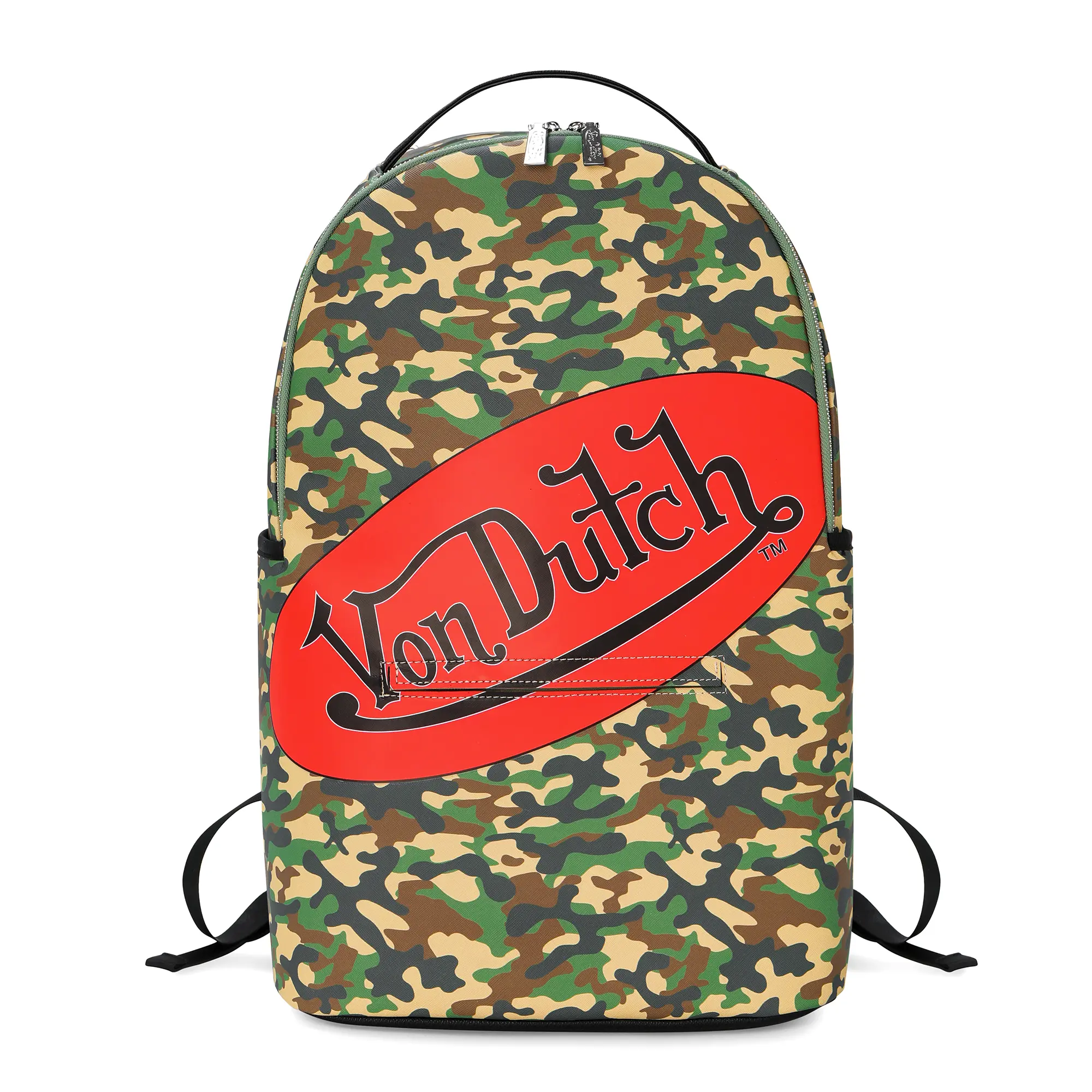 Von Dutch Green Camo Backpack
