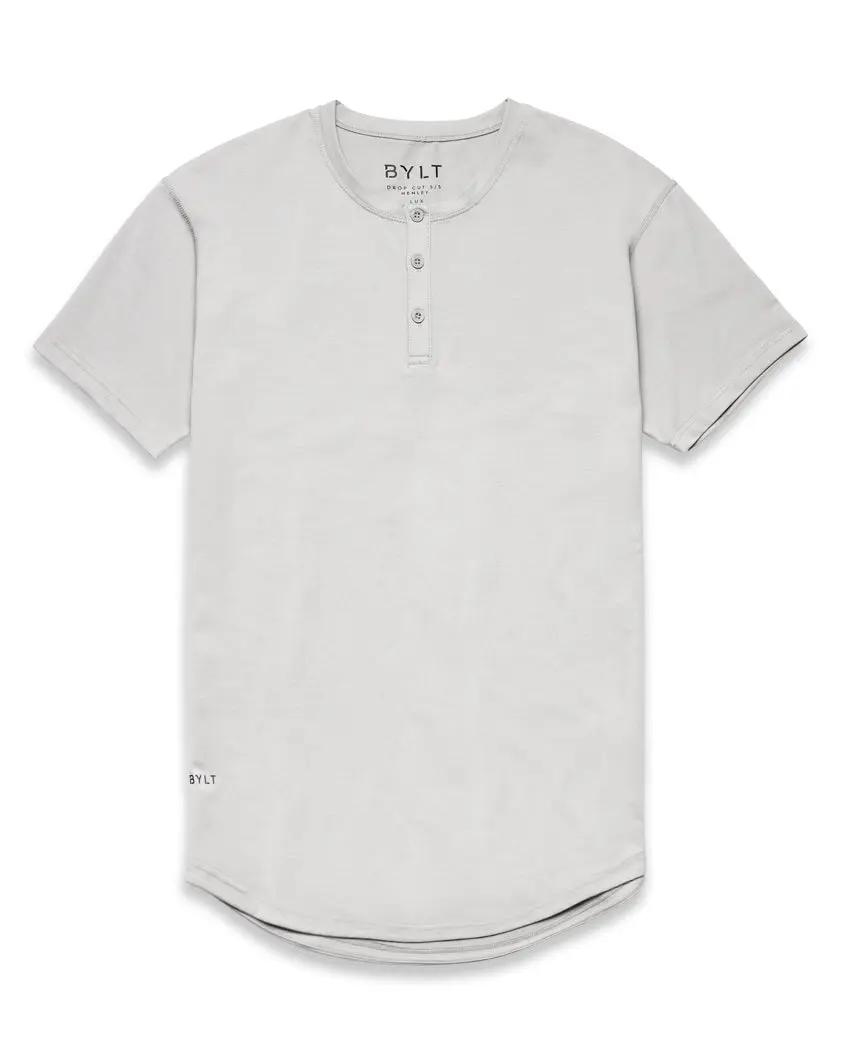 Henley Drop-Cut: BYLT Signature Tops Casual Athletic