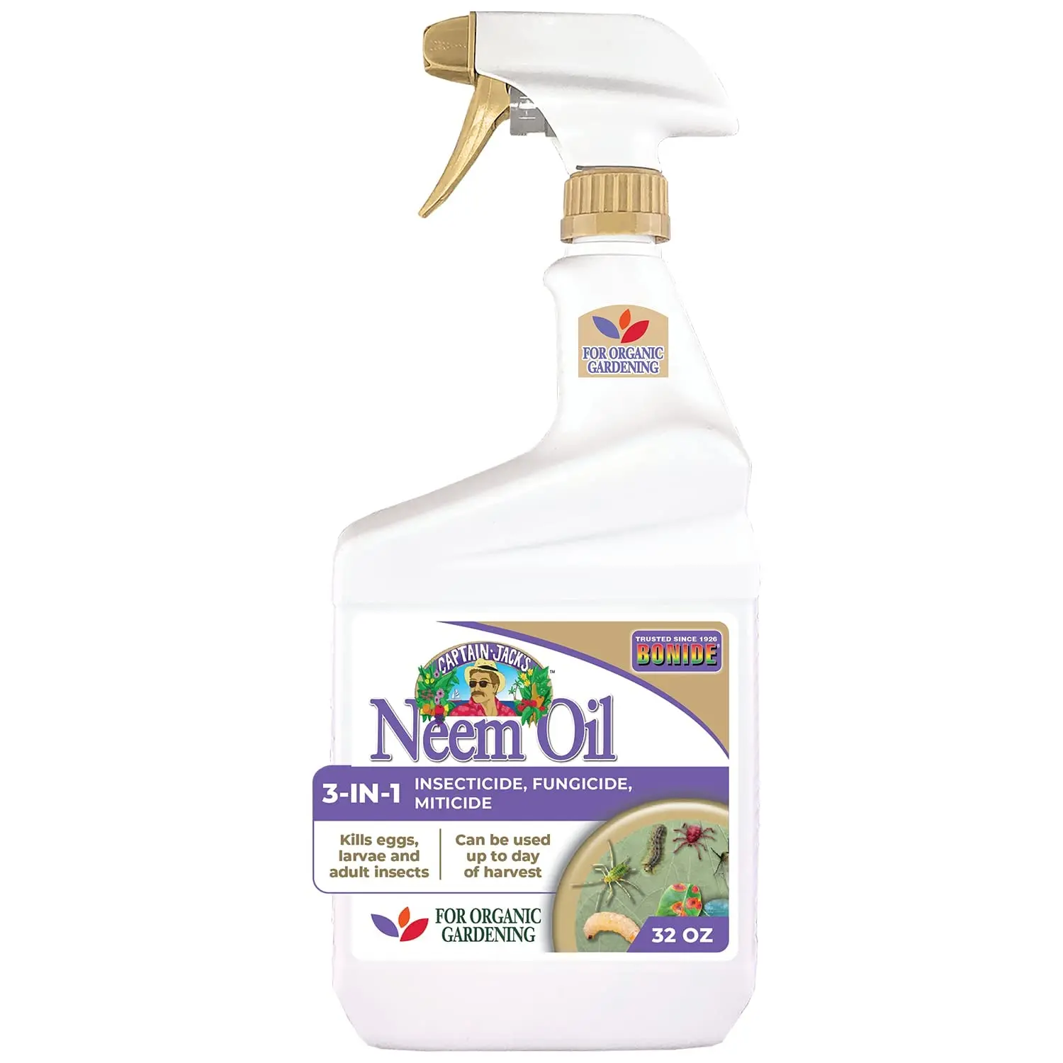 Neem Oil Plant Spray, Ready-to-Use Formula for Indoor & Outdoor Plants, 32 oz