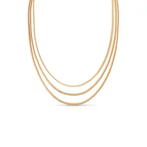 Triple Snake Chain Necklace