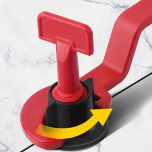 Professional Tile Leveling System Set, 48 Pieces PP Material, Adjustable Spacers and Wedges, Ideal for Floor and Wall Tiling Projects