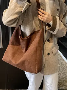 2026 New Summer Lady Retro Fashion Large Capacity Satchel, Cute Solid Style, Ideal for Commuting Travel Work Daily Use, Perfect Mother's Day Gift, Casual Shoulder Bag