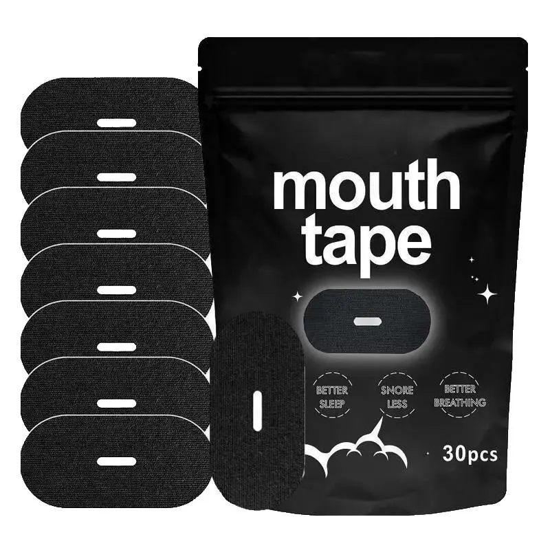 Oral Patch Improves Sleep Quality, Sleep Improvement, Better Sleep, 30 Strips, Medium Adhesion, Moderate Adhesion, Comfortable Use, Essential for Night Activities, Nighttime Use, Fitness, Sports Accessories