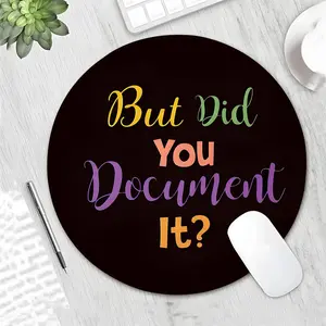 Round Mouse Pad, Anti-slip Rubber Base Mouse Pad, Gaming Mousepad, Mouse Mat for Gaming and Office Computer, Laptop, Desktop Mouse Pad, Gift for Family Friend, Desktop Accessory, Non Slip Mousepad, Universal Mouse Pad