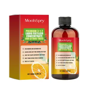 MoonSpry Premium 3-1-2 Liquid Fertilizer Concentrate For Citrus Trees, Orange Fruit Tree Plant Root Green Leaf Beauty Fruit Growth Nutrient Solution