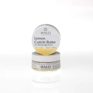 Halo Artisan Skin Care Lemon Cuticle Butter Infused with Real Lemon Juice for Dry Crusty Nails & Cuticle Beds Extreme Moisturizer All Skin Types Hydrating Cream