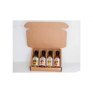 The Heat Tease - Artisan Hot Sauce Gift Set | 4-Bottle Craft Hot Sauce Collection Tacos Spicy