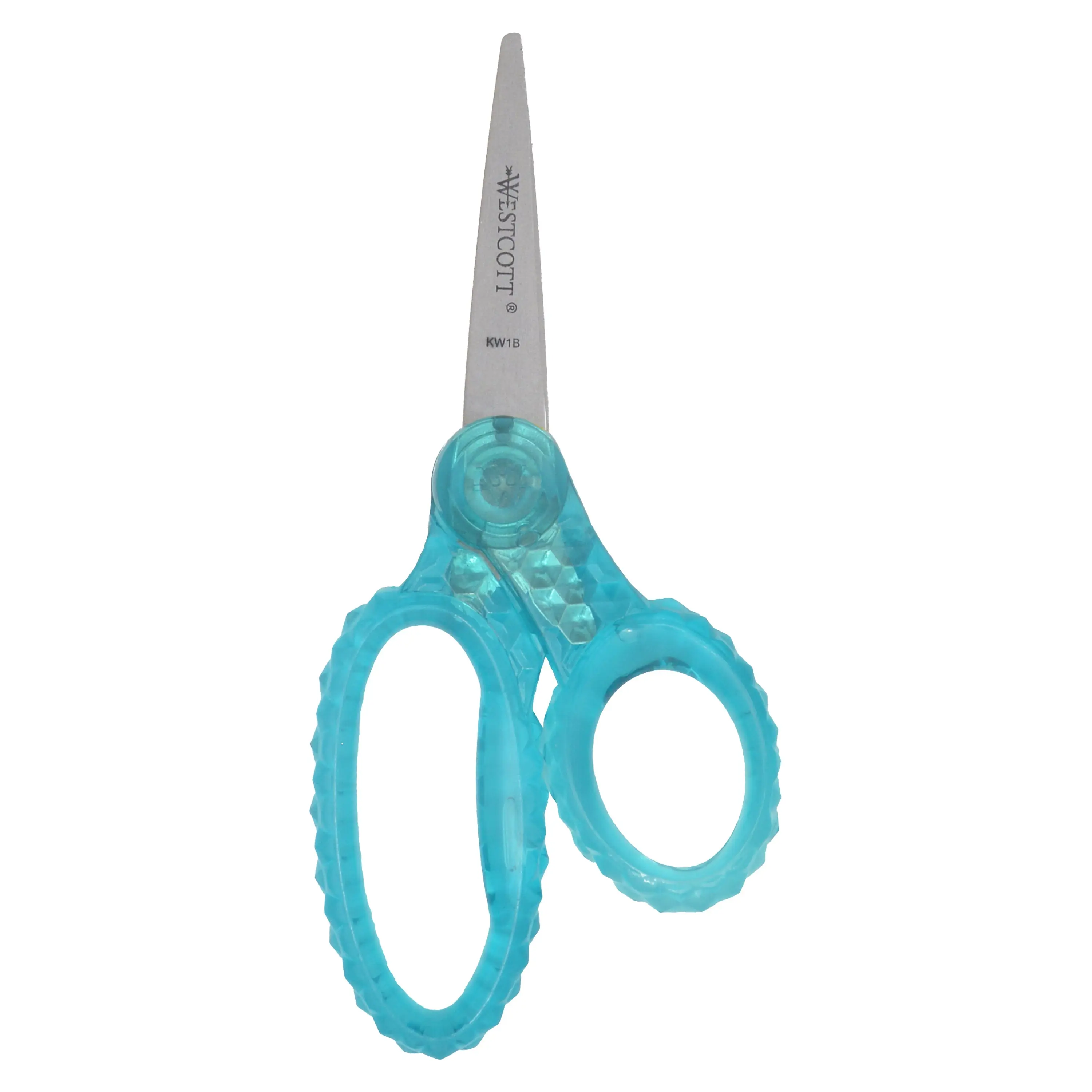 Westcott 5" GEM Crystal-Covered Safety Scissors, Pointed-Tip for Kids Age 6+ - Scissors for School, Craft, Home, DIY, Classroom - Assorted Colors (67835-PARENT)