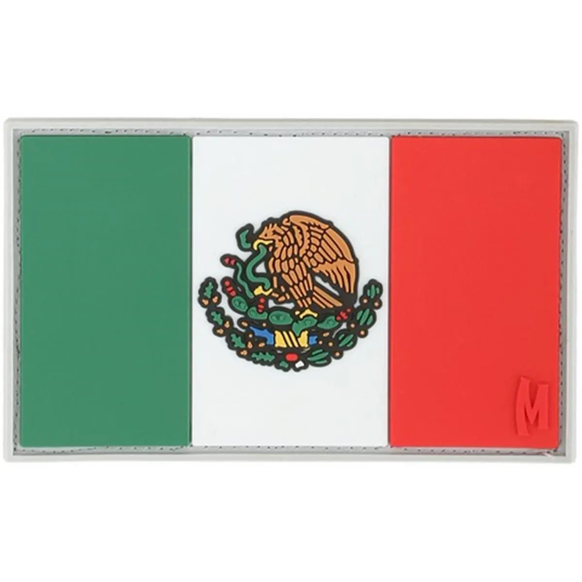 Maxpedition Mexico Flag Morale Patch - Full Color, Hook Back, Loop Field Lined, Original Artwork, PVC Rubber, Stitched On, Unique Designs, Ideal for Personalizing Gear