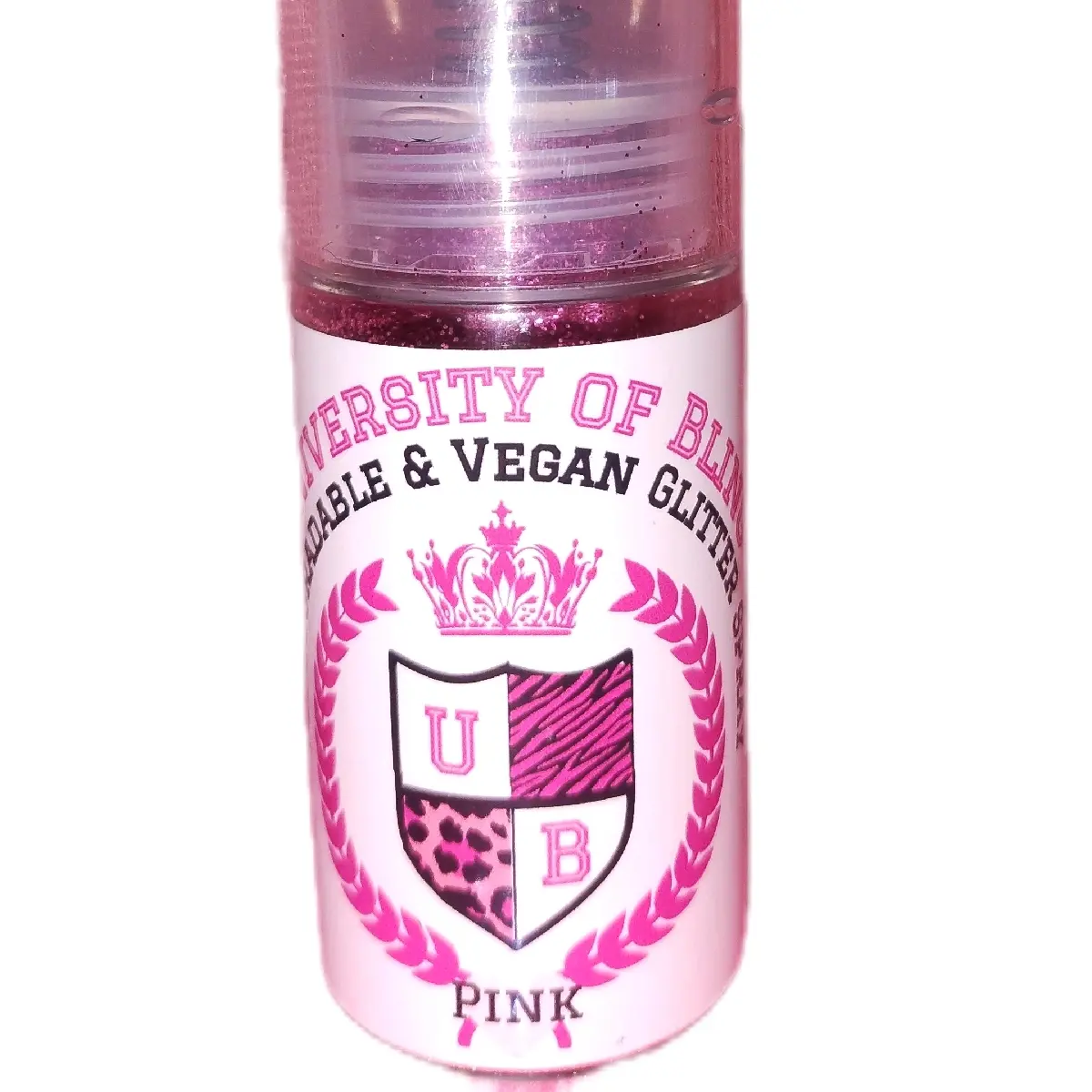 University of Bling Biodegradable & Vegan Glitter Spray - Pink, 35ml Pump Bottle