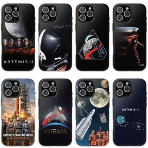Artemis II Return To The Moon Phone Case, Funny Space Astronaut Cover Case for Iphone 11-17, Pro/Max, Samsung S21-S26