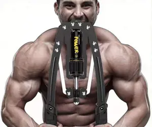 Twister Arm Exerciser - Adjustable 22-440lbs Hydraulic Power/Home Chest Expander/Shoulder Muscle Training Fitness Equipment/Arm Enhanced Exercise Strengthener Black