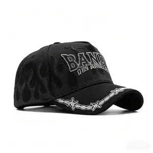 2026 Sunshade Black with White Trim New York hip-hop style luxury baseball cap, fashionable hat, adjustable and multifunctional, made of high-quality fabric