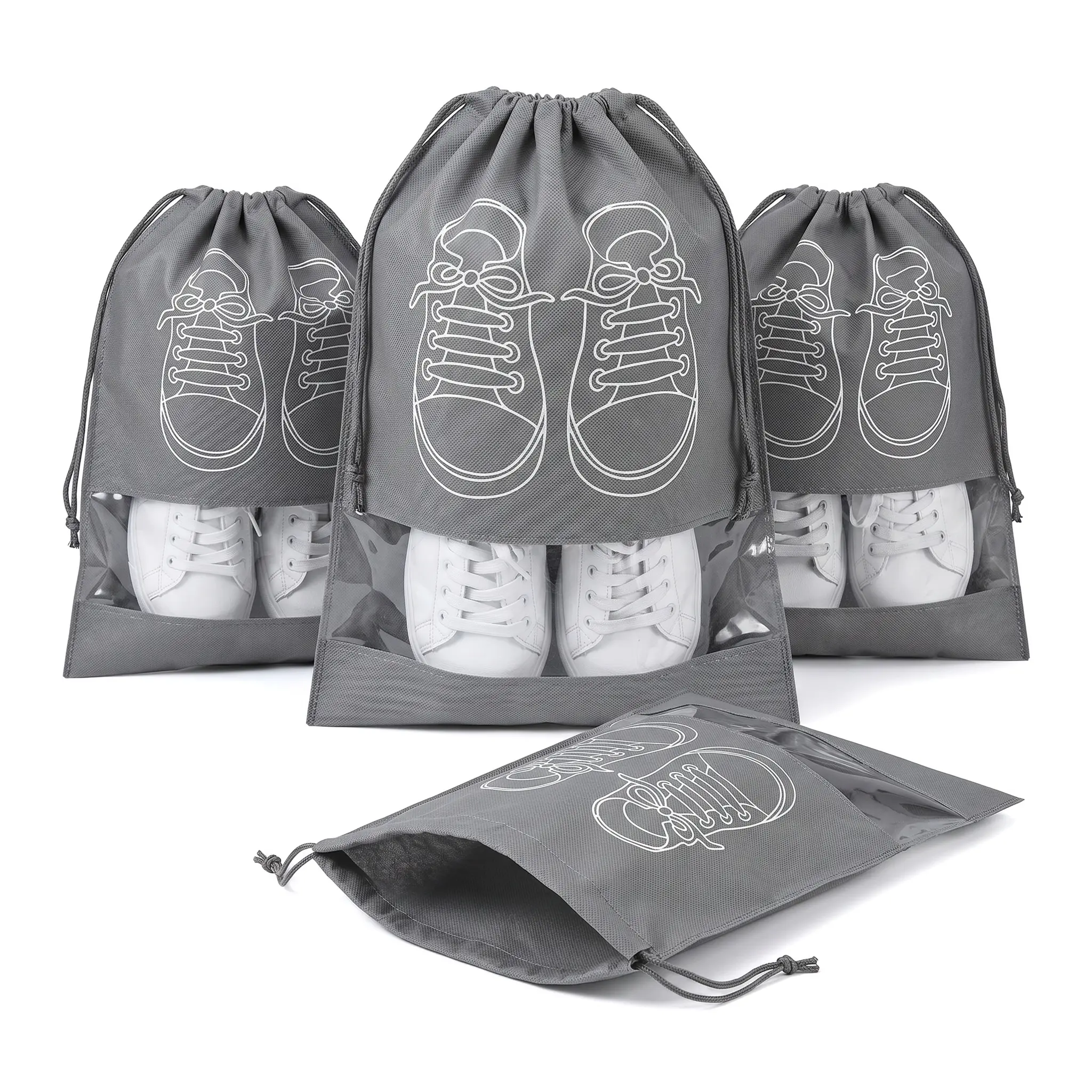 10 PCS Shoe Storage Pouch| Travel Drawstring Dust Bag – Keep Dirty Soles Away from Clothes – Perfect for Suitcase-YY1