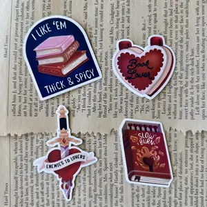 Romance Reader 4 Vinyl Sticker Pack