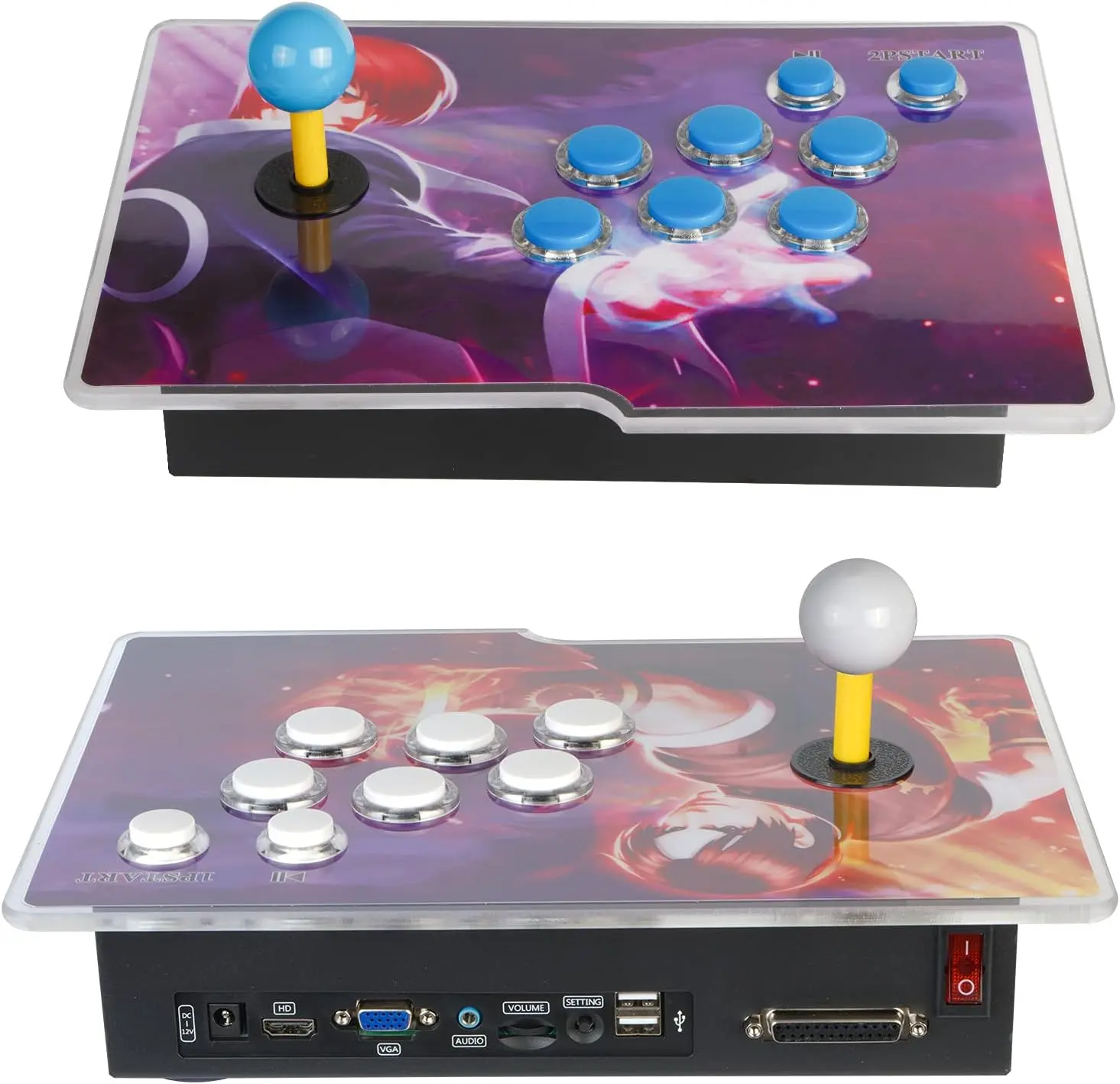 CKK 78S P.a.n.d.o.r.a Box Retro Games Arcade Game Console with Two Separate Host for PC & Projector & TV 3D Games 1-4 Players Category Favorite List Save/Search/Hide/Pause/Delete