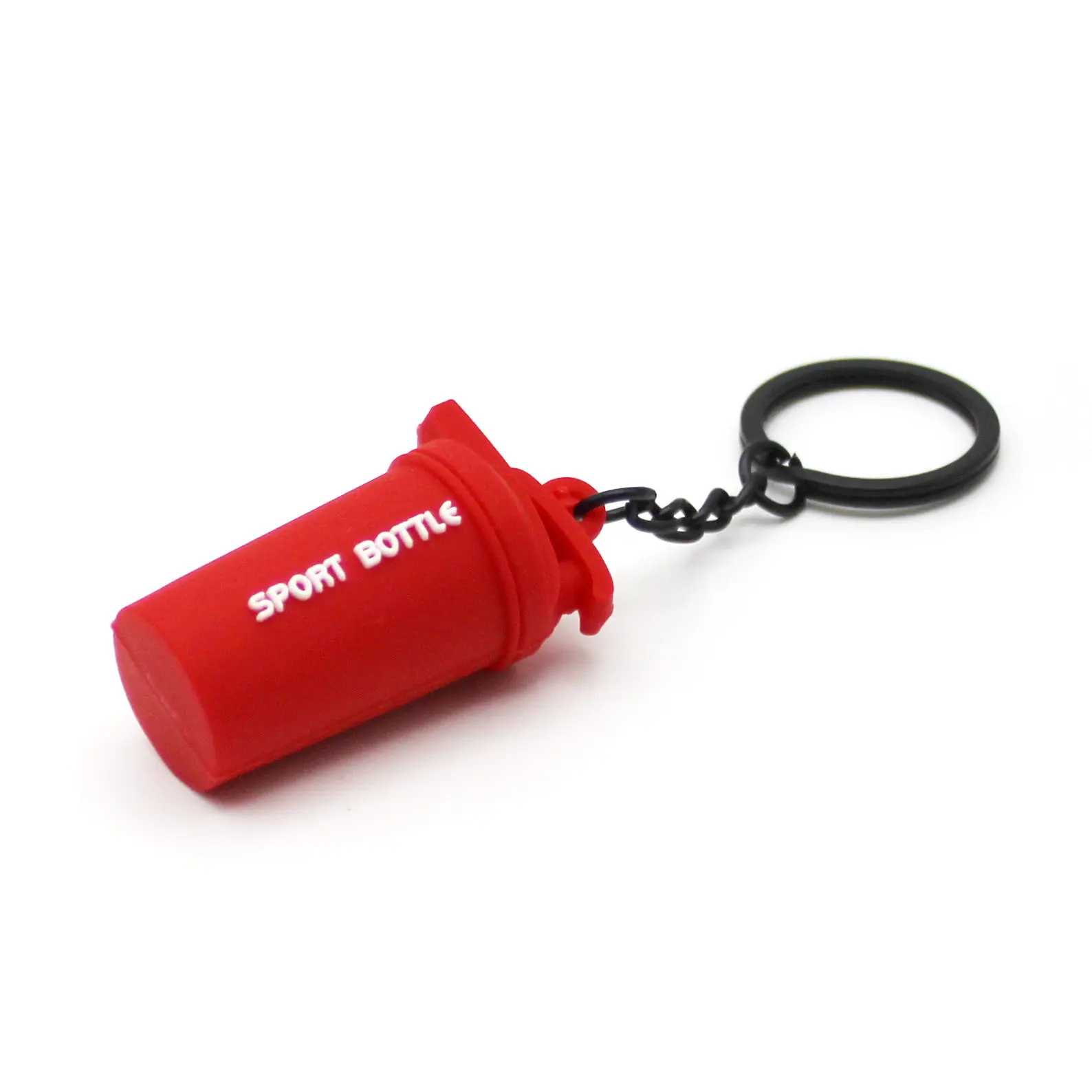 Keychain Sports Bottle - 3D Sport Bottle Fitness Bottle Rubber - Gym Protein Shake Cup, Workout Bottle 5cm - Keychain Fitness - Ideal Gift for Athletes