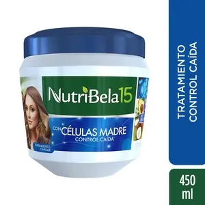 Nutribela 15  Tratamiento con Tecnologia  celulas madres control caida 450 gr