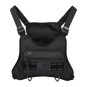 Outdoor Sports Chest Bag Adjustable EDC Travel Chest Pack Anti-Theft Multi-Functional for Workouts Cycling Hiking Motorcycle Accessories