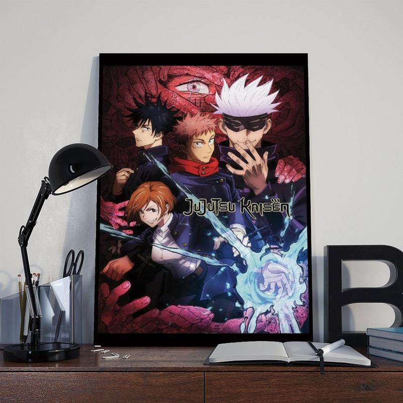 Jujutsu Kaisen - One Sheet English Wall Poster Japanese Bloody Battle Poster