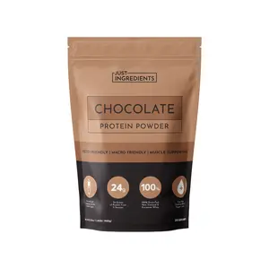 Just Ingredients Chocolate Protein Powder – 20-Serving Blend with 100% Grass-Fed Whey & Organic Plant Proteins – Rich Cocoa Flavor – Supports Muscle Recovery, Energy* Just Ingredients Chocolate Protein Powder – 20-Serving Blend with 100% Grass-Fed Whey & Organic Plant Proteins – Rich Cocoa Flavor – Supports Muscle Recovery, Energy*