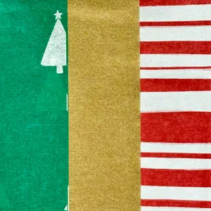 Merry & Festive Trio Christmas Tissue Paper (Set of 9)